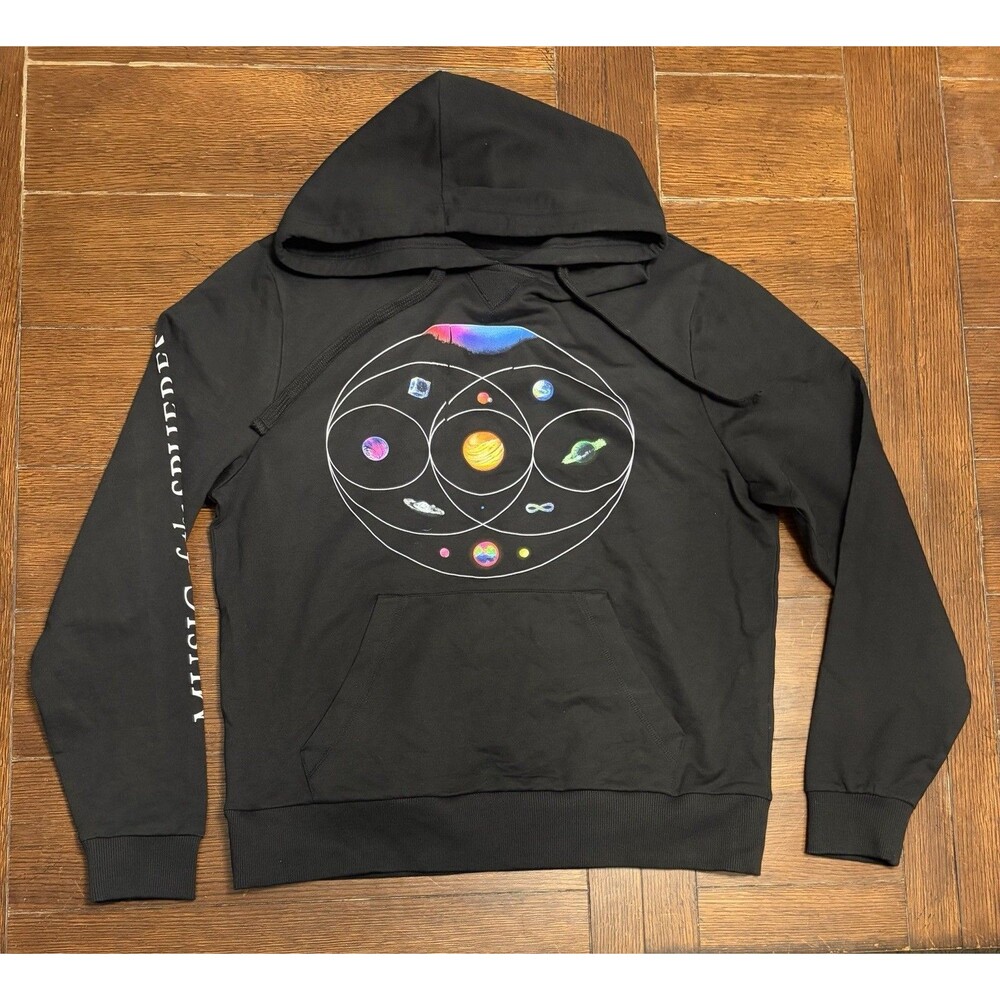 Coldplay 2023 Music of the Spheres Concert Tour Hoodie Hooded Sweatshirt M NWOT